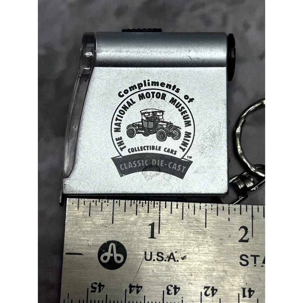 National Motor Museum Collectible Car Vintage Souvenir Measuring Tape Keychain